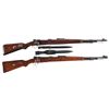 Image 1 : Two WWII German 98K Bolt Action Rifles -A) Mauser byf-43 K98 Bolt Action Rifle with Bayonet