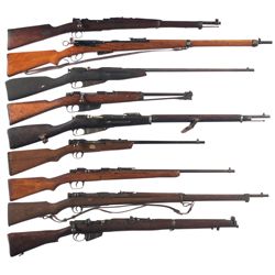 Nine Military Bolt Action Longarms -A) Mauser Model 1895 Chilean Contract Bolt Action Short Rifle
