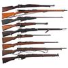 Image 1 : Nine Military Bolt Action Longarms -A) Mauser Model 1895 Chilean Contract Bolt Action Short Rifle