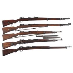 Five Bolt Action Military Rifles -A) Mauser Gewehr 98 Bolt Action Rifle