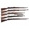Image 1 : Five Bolt Action Military Rifles -A) Mauser Gewehr 98 Bolt Action Rifle