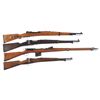 Image 1 : Four Bolt Action Military Longarms -A) Nazi Waffenwerke Brunn "dou/42" Model G24(t) Bolt Action Rifl