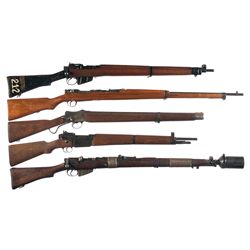 Five Military Longarms -A) Enfield Bolt Action Rifle