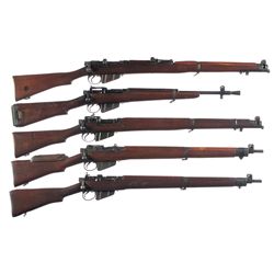 Five Commonwealth Military Bolt Action Longarms -A) Enfield SMLE III* Bolt Action Rifle