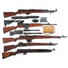 Image 1 : Five Rifles -A) Yugoslavian Model 59 SKS Semi-Automatic Rifle with Accessories