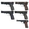 Image 1 : Collector's Lot of Five Browning Patent Semi-Automatic Pistols -A) Argentine High-Power Semi-Automat