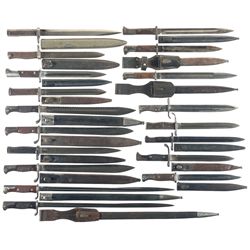 Eighteen European Bayonets