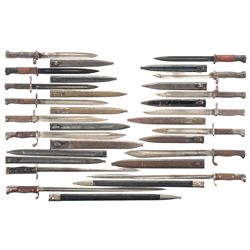 Fifteen European Bayonets