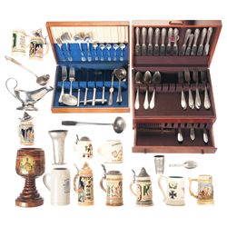 Steins and Nazi Tableware