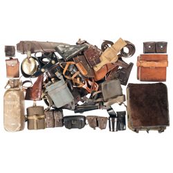 Large Grouping of Leather Items