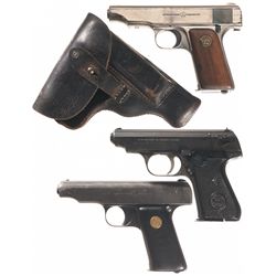 Three European Semi-Automatic Pistols -A) Deutsche Werke Ortgies Semi-Automatic Pistol
