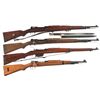 Image 1 : Four Bolt Action Military Longarms -A) CZ Vz24 Bolt Action Rifle with Bayonet