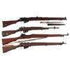Image 1 : Three Enfield Bolt Action Rifles and One Carbine -A) BSA SMLE Mark III* Bolt Action Rifle
