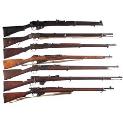 Seven Military Long Arms -A) BSA SMLE MKIII* Bolt Action Rifle