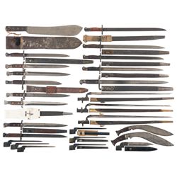 Grouping of Mostly British Edged Weapons