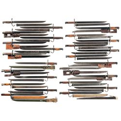 Large Grouping of Japanese Bayonets
