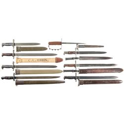 Seven Bayonets and One Trench Knife