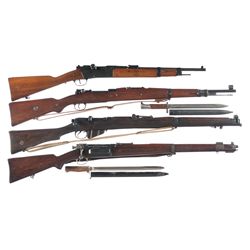Four Military Bolt Action Longarms -A) Tulle Model 1886 R35 Bolt Action Rifle