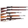 Image 1 : Five Military Rifles -A) Vetterli Model 1881 Bolt Action Rifle