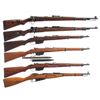 Image 1 : Six Bolt Action Military Longarms -A) Rare Erma "ax/41" Code K98 Bolt Action Rifle