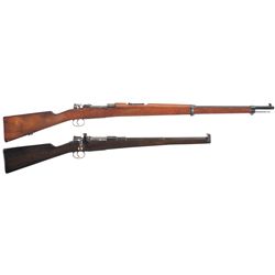 Two European Bolt Action Longarms -A) Mauser Model 1895 Chilean Contract Bolt Action Rifle