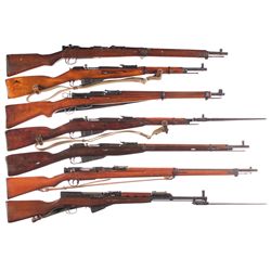 Seven Military Longarms -A) Nagoya Arsenal Type 99 Bolt Action Rifle