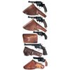 Image 1 : Five Double Action Revolvers with Holsters -A) Husqvarna Model 1887 Officer's Model Double Action Re