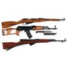 Image 1 : Three Rifles -A) Mosin Nagant Model 91/59 Bolt Action Rifle