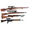 Image 1 : Two Scoped Bolt Action Rifles and Two Semi-Automatic Rifles -A) Mosin-Nagant Model 91/30 Bolt Action