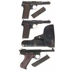 Three Semi-Automatic Pistols -A) Astra Model 600 Semi-Automatic Pistol
