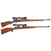 Image 1 : Two Scoped European Bolt Action Rifles -A) Custom Unidentified Model 98 Style Bolt Action Rifle with
