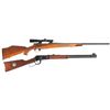 Image 1 : One Rifle and One Carbine -A) Weatherby Vanguard Bolt Action Rifle with Scope