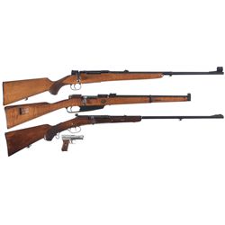 Three Longguns and One Pistol -A) Husqvarna Bolt Action Rifle