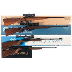 Four Boxed Bolt Action Rifles -A) CZ Model 452 2E ZKM Bolt-Action Rifle with Scope
