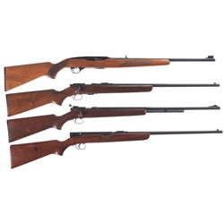 Four Winchester Rifles -A) Winchester Model 490 Semi-Automatic Rifle