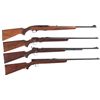 Image 1 : Four Winchester Rifles -A) Winchester Model 490 Semi-Automatic Rifle