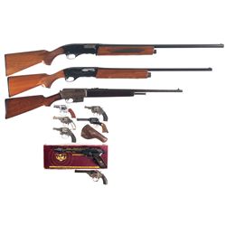 Three Long Guns and Seven Hand Guns -A) Clerke Technicorp Clerke 1st Double Action Revolver