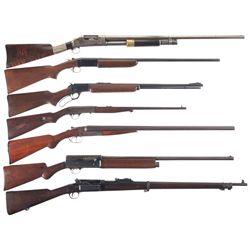 Seven Long Guns -A) Winchester Model 1897 Slide Action Trap Shotgun