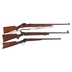 Three Winchester Long Guns -A) Winchester Model 52 Bolt Action Standard Rifle with Sling