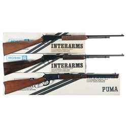 Three Boxed Rossi Rifles -A) Rossi Model 62SA Slide Action Rifle with Factory Box