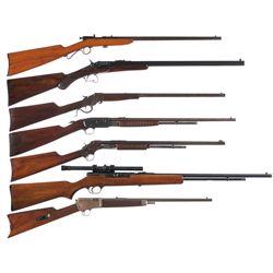 Seven Rifles -A) Stevens Little Krag Single Shot Rifle