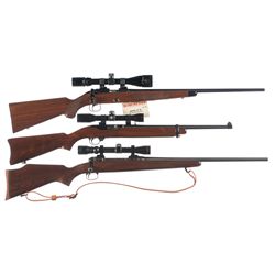 Two Rifles and One Carbine -A) Limited Edition Winchester Model 52B Bolt Action Sporting Rifle with 