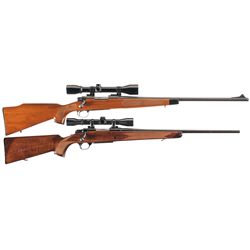 Two Scoped Bolt Action Rifles -A) Remington Model 700 BDL Rifle