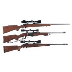 Three Scoped Sporting Rifles -A) Winchester Model 70 XTR Bolt Action Rifle