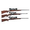 Image 1 : Three Scoped Sporting Rifles -A) Winchester Model 70 XTR Bolt Action Rifle