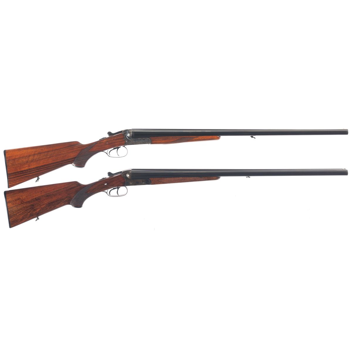 Two East German Shotguns A) Merkel Side by Side Hammerless Shotgun