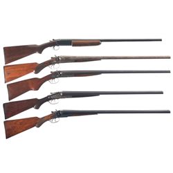 Five Shotguns -A) Winchester Model 37 Single Barrel Shotgun