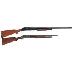 Two Winchester 1897 Slide Action Shotguns -A) Winchester Model 1897 Slide Action Shotgun
