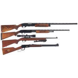 Four Long Guns -A) Remington Model 870TB Slide Action Trap Shotgun