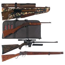 Four Long Guns -A) Savage Kimel Kamper Model KK2 Single Barrel Shotgun with Extra Barrel
